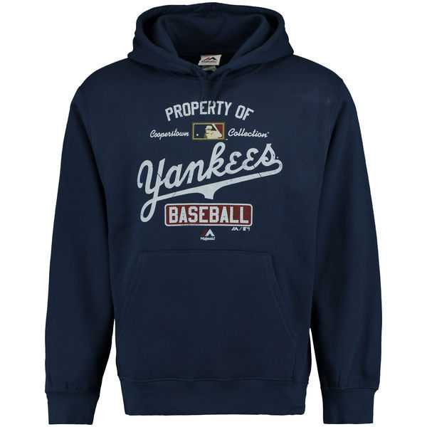 Men's New York Yankees Majestic Vintage Property of Hoodie - Navy Blue,We sell and wholesale Men's New York Yankees Majestic Vintage Property of Hoodie - Navy Blue on line form chian!